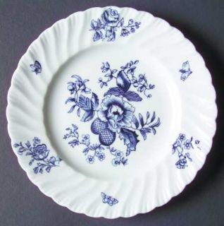 Royal Worcester Blue Sprays (White) Bread & Butter Plate, Fine China Dinnerware