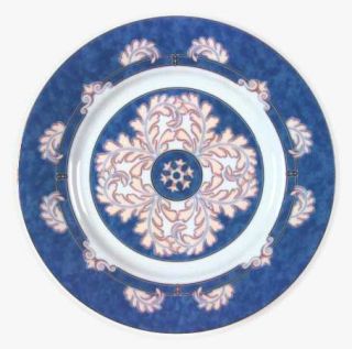 Christofle Aida Bleu Salad/Dessert Plate, Fine China Dinnerware   Blue Rim & Cen