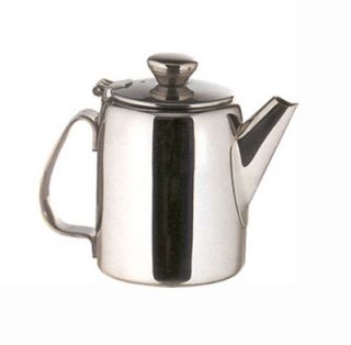 American Metalcraft Teapot w/ 12 oz Capacity & Hinged Lid, Mirror/Stainless