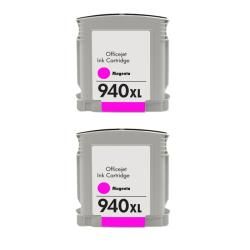 Hewlett Packard 940xl Magenta Ink Cartridges (pack Of 2) (remanufactured) (MagentaPrint yield : 1,400 pages with 5 percent coverageNon refillablePack of 2This high quality item has been factory refurbished. Please click on the icon above for more informat
