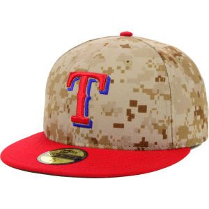 Texas Rangers New Era MLB Authentic Collection Stars and Stripes 59FIFTY Cap