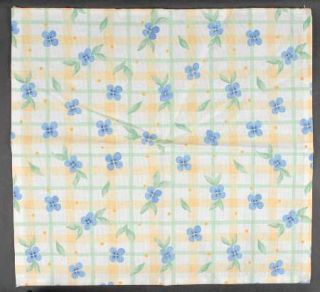 Pfaltzgraff Summer Breeze Cloth Napkin, Fine China Dinnerware   Blue Flowers, Ye