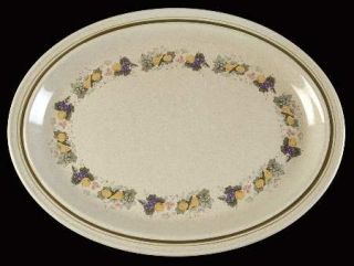 Royal Doulton Harvest Garland (Rim) 16 Oval Serving Platter, Fine China Dinnerw