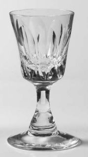 Tudor Frobisher Cordial Glass   Cut, Plain Base