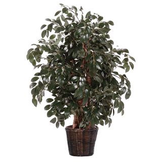 Sakaki Ficus Foliage 4 foot Silk/ Polyester Extra Full Decorative Plant