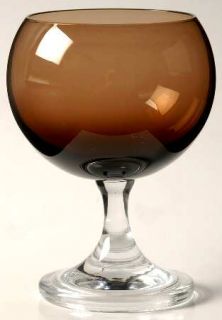 Fostoria Sphere Brown Wine Glass   Stem #6121, Brown   Bowl