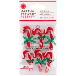 Martha Stewart Christmas Stickers : Woodland Rick rack Candy Cane