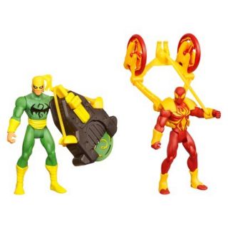 Marvel Ultimate Spider Man Power Webs Figure 2 Pack (Dragon Disc Iron Fist and
