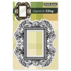 Penny Black Cling Rubber Stamp 4 X6 : Ornately Framed