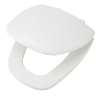 Bemis 1240200000 Eljer Emblem Round Closed Front Plastic Toilet Seat White