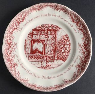 Noble Excellence Twas The Night Before Christmas Salad Plate, Fine China Dinnerw