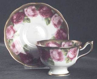Royal Albert Mothers Day Footed Cup & Saucer Set, Fine China Dinnerware   Bone,P