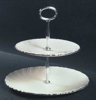 Lenox China Weatherly 2 Tiered Serving Tray (Dp, Sp), Fine China Dinnerware   No