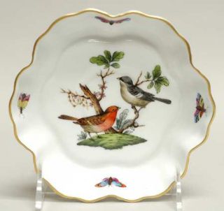 Herend Rothschild Bird (Ro) 5 Melon Bowl, Fine China Dinnerware   Bird, Floral,