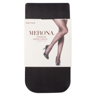 Merona Control Top Sheer Womens Tights   Black 1X