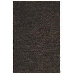 Hand woven Shaggy Brown Wool Rug (4 X 6) (brownPattern: shagMeasures 1.6 inches thickTip: We recommend the use of a non skid pad to keep the rug in place on smooth surfaces.All rug sizes are approximate. Due to the difference of monitor colors, some rug c