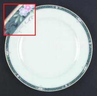 Christopher Stuart Somerset Dinner Plate, Fine China Dinnerware   Flowers On Blu