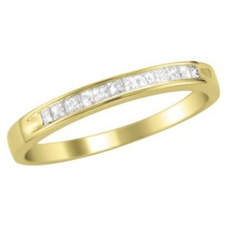 1/4 CT.T.W. Ring Band 14K Yellow Gold   Size 7.5