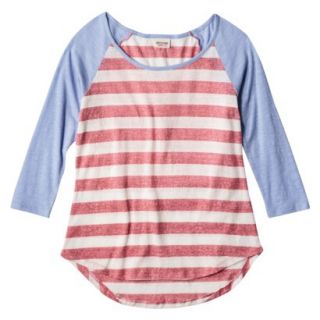 Mossimo Supply Co. Juniors Striped Tee   Cool Breeze S(3 5)