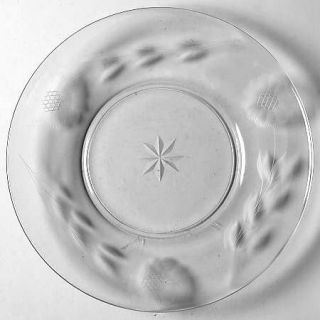 WJ Hughes Cornflower (Smooth Stem/Non Optic) Bread and Butter Plate   Floral Cut