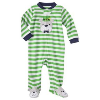 Just One YouMade by Carters Newborn Boys Striped Sleep N Play   Green 3 M