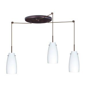 Besa Lighting BEL 3JW 151207 LED BR Tao 10 Pendant