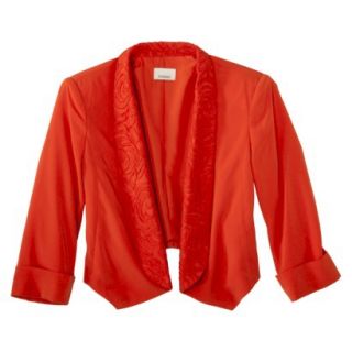 AMBAR Womens Jacket w/ Lace Trip   Red Hot Lips S