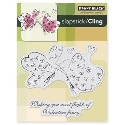 Penny Black Cling Rubber Stamp 4 X5.25 Sheet : Valentine Dance