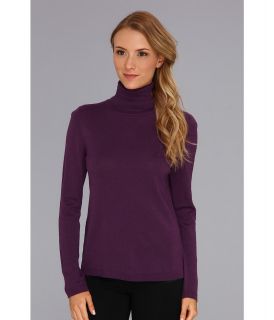 Pendleton Classic Turtleneck Sweater Womens Long Sleeve Pullover (Purple)