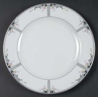 Mikasa English Estate Salad Plate, Fine China Dinnerware   Fine China,Gray & Bla