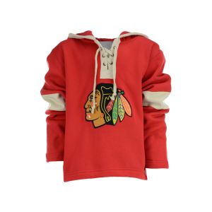 Chicago Blackhawks Old Time Hockey NHL Youth Grant Lace Hoodie