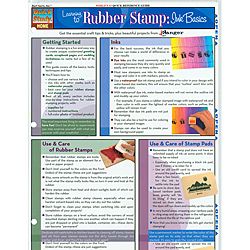 Quick Study Reference Guide rubber Stamp: Ink Basics