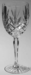 Cristal DArques Durand Provence Water Goblet   Clear,Crisscross & Fan