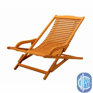 International Caravan Royal Tahiti Yellow Balau Hardwood Lounge Chair (YellowMaterials: Durable and sustainable Balau hardwood Long lasting quality and easy maintenanceFolds for easy storage and transportationApproximate measurements: 28.5 inches high x 4