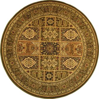 Lyndhurst Collection Isfan Green/ Multi Rug (8 Round) (GreenPattern: OrientalMeasures 0.375 inch thickTip: We recommend the use of a non skid pad to keep the rug in place on smooth surfaces.All rug sizes are approximate. Due to the difference of monitor c