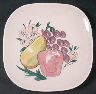 Red Wing Fruit Salad Plate, Fine China Dinnerware   Concord,Fruit&Flowers,Pink B