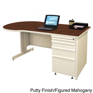Marvel Zapf Office Desk With Built in File Storage Cabinet (60 X 30)