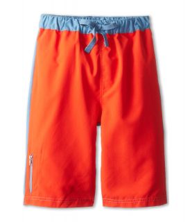 Appaman Kids Contrast Colorblock Swim Trunks Boys Swimwear (Red)