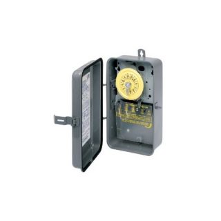 Intermatic T103R Timer, 125V DPST 24Hour Rain Tight Mechanical Time Switch