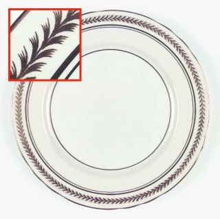 John Aynsley 7471 Dinner Plate, Fine China Dinnerware   Gold Laurel & Bands, Cre