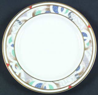 Bernardaud Paris (Geometric/Nudes) Salad Plate, Fine China Dinnerware   Phoebe S