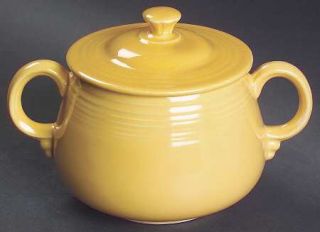 Homer Laughlin  Fiesta Yellow (Older) Individual Sugar Bowl & Lid, Fine China Di