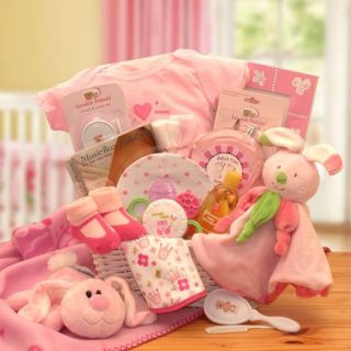 Hunny Bunnys New Baby Gift Basket Multicolor   890572
