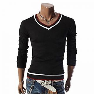 Mens Casual Cotton Long Sleeve T Shirts