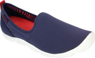 Womens Crocs Duet Busy Day Skimmer   Nautical Navy/White Casual Shoes