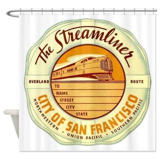 CafePress City of San Francisco   Streamliner Shower Curtain Free Shipping! Use code FREECART at Checkout!