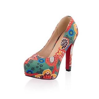 Faux Leather Womens Stiletto Heel Heels Platform Pumps/Heels Shoes with Split Joint (More Colors)