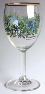 Royal Worcester Worcester Herbs Green Trim 8 Ounce Glassware Wine, Fine China Di