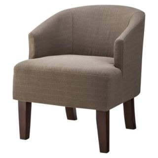 Accent Chair Upholstered Chair Threshold Barrel Chair   Gray