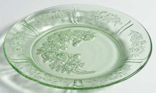 Federal Glass  Sharon Green 7 Salad Plate   Green Depression Glass